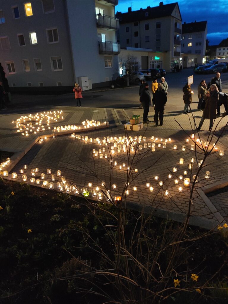 Lichtermeer gegen rechts