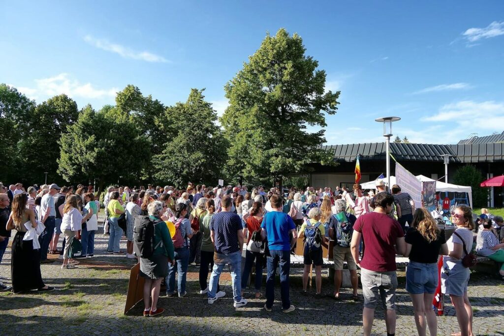 Demonstration Picknick für Vielfalt